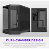 NZXT H6 2026 Mid-Tower Airflow Gaming Gehäuse Schwarz Tempered Glass