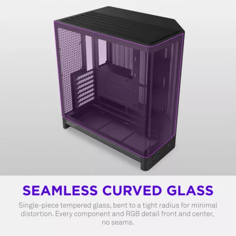NZXT H6 2026 Mid-Tower Airflow Gaming Gehäuse Schwarz Tempered Glass