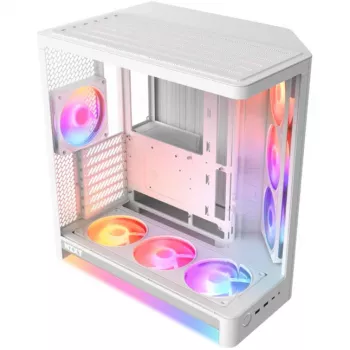 NZXT H6 RGB+ 2026 Mid-Tower Airflow Gaming-Gehäuse Weiß Temperglas