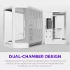 NZXT H6 RGB+ 2026 Mid-Tower Airflow Gaming-Gehäuse Weiß Temperglas