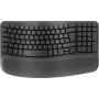 Logitech Ergo Series Wave Keys for Business kabellose ergonomische Tastatur, italienisches Layout, Graphite