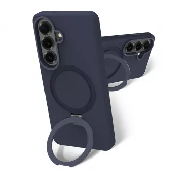 dbramante1928 Roskilde Rückseitenabdeckung für Samsung Galaxy S26 - Deep Water - Magnetischer Ständer, MagSafe-kompatibel - ICON