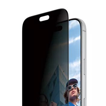 PanzerGlass 2-Wege-Privatsphären-Displayschutzfolie für iPhone 17 Pro/18 Pro, Ultra-Wide Fit mit FastFit