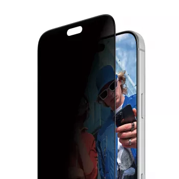 PanzerGlass 2-Wege-Privatsphären-Displayschutzfolie für iPhone 17 Pro Max / 18 Pro Max, Ultra-Wide Fit mit FastFit