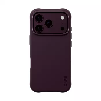 CARE by PanzerGlass Samba Case für iPhone 17/18 Pro, Dark Cherry, MagSafe