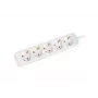 Lanberg PS0-05F-0150-W 5-fach Schuko Steckdosenleiste 1,5 m Weiß Vollkupfer