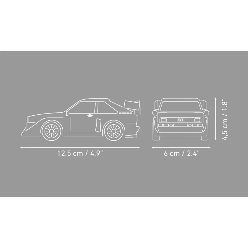 COBI Audi Sport quattro S1 E2 Rally Legend (1985) 1:35 Maßstabs-Bausteinset