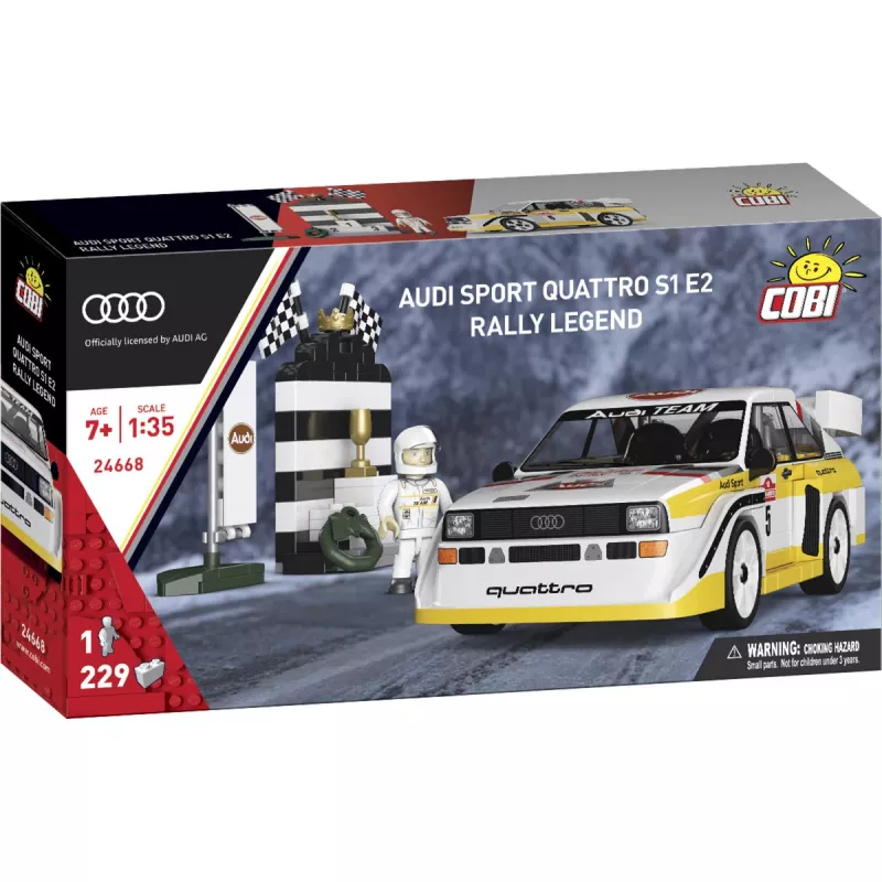 COBI Audi Sport quattro S1 E2 Rally Legend (1985) 1:35 Maßstabs-Bausteinset