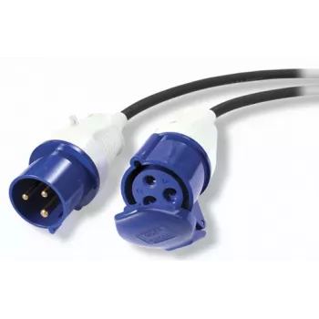 APC Modular IT Stromverteilungs-Verlängerungskabel, 3-adrig, IEC 60309 32A (2P+E) Stecker auf Buchse, 230 V, 6 m (PDX332IEC-600)