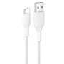 Belkin BOOSTCHARGE geflochtenes USB-C auf USB-A Kabel 2m Weiß