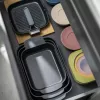 Guzzini EVERYWHERE BIO Set aus 3 Schüsseln mit Deckeln, verschiedene Farben