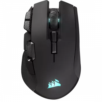 CORSAIR Ironclaw Wireless SE Gaming-Maus - 26.000 DPI, optisch, SLIPSTREAM Wireless, Bluetooth, USB, RGB, Schwarz