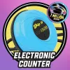 Just Play Skip It Deluxe Petrol - Knöchel-Springseil-Spielzeug mit Zähler und blinkenden Lichtern für Kinder ab 6 Jahren