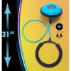 Just Play Skip It Deluxe Petrol - Knöchel-Springseil-Spielzeug mit Zähler und blinkenden Lichtern für Kinder ab 6 Jahren