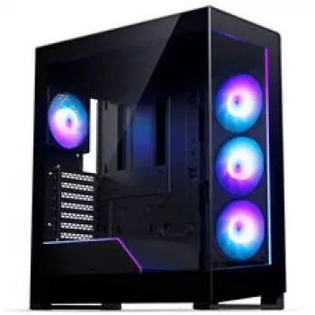 Phanteks NV5X Mid-Tower PC-Gehäuse, E-ATX, gehärtetes Glas, ARGB, Schwarz