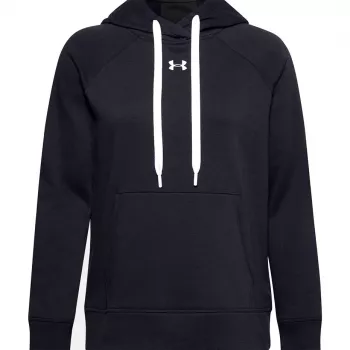 Under Armour Damen Rival Fleece HB Hoodie Schwarz 1356317 001