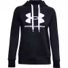 Under Armour Damen Rival Fleece Logo Hoodie Deep Black