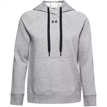 Under Armour Damen Rival Fleece Hoodie Mod Grau/Weiß