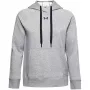 Under Armour Damen Rival Fleece Hoodie Mod Grau/Weiß
