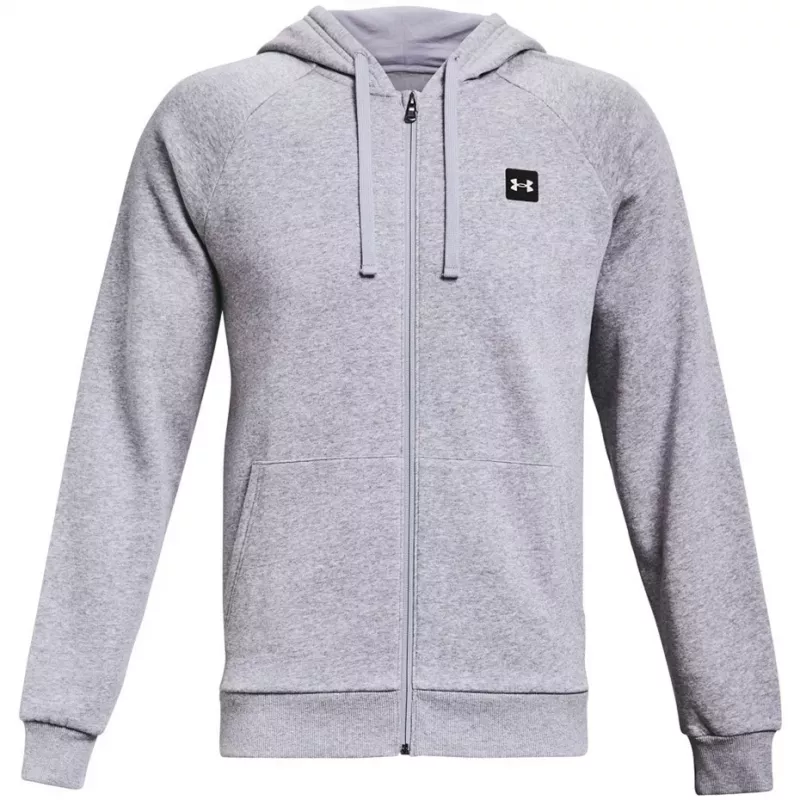 Under Armour Herren Rival Fleece FZ Hoodie Hellgrau 1357111 011