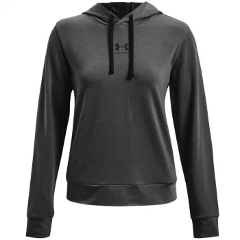 Under Armour Herren Rival Terry Hoodie Graphite Medium Heather / Schwarz 1369855-010