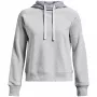 Under Armour Damen Rival Fleece Colourblock Hoodie Mod Grau/Weiß