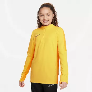 Nike Dri-FIT Academy 23 Drill Top SS Kinder Fußball-Trainings-Top Opti Gelb/Schwarz XS
