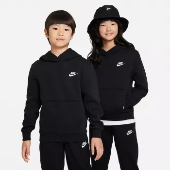 Nike Sportswear Club Fleece Full-Zip Hoodie für Kinder Schwarz FD3000 010 M