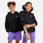 Nike Sportswear Club Fleece Kinder-Kapuzenpullover Schwarz FD3004-010 Größe S
