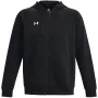 Under Armour Herren Rival Fleece Full-Zip Hoodie Schwarz 1379767 001