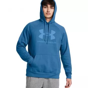 Under Armour Rival Fleece Logo HD Herren-Hoodie Academy Blue M