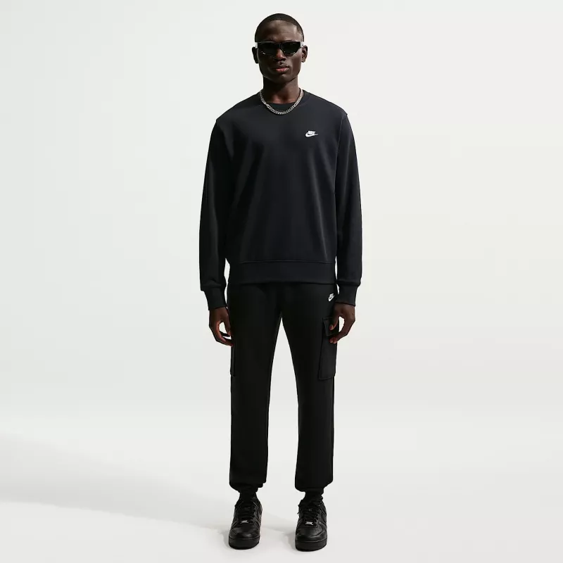 Nike Club FT Herren-Sweatshirt Schwarz FN3888 010 Größe S