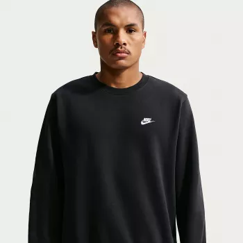 Nike Club Fleece Herren Kapuzenpullover Schwarz S