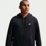 Nike Club Fleece Herren Pullover Kapuzenpullover Schwarz FN3859 010 Größe S