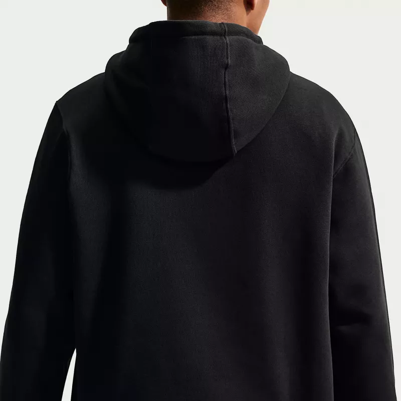 Nike Club Fleece Herren Pullover Kapuzenpullover Schwarz FN3859 010 Größe S
