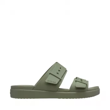 Crocs Brooklyn Buckle Low Damen-Plattformsandalen Grün 211215 3BX 38-39