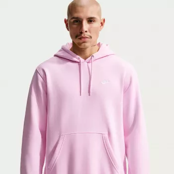 Nike Club Fleece Herren Kapuzenpullover Hellrosa FN3859-663 Größe L