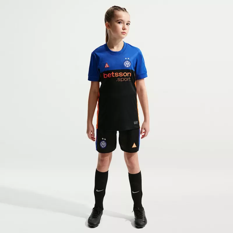 Nike Inter Mailand 2026 Stadium SE Kinder-Fußballtrikot - Schwarz/Blau - Größe L