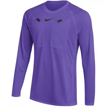 Nike Dri-FIT Referee III Herren Fußball-Schiedsrichter-Trikot mit langen Ärmeln - Court Purple/Weiß - XL
