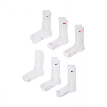 Nike Everyday Elevated Crew Socken 6er-Pack Weiß (EU 43-46)