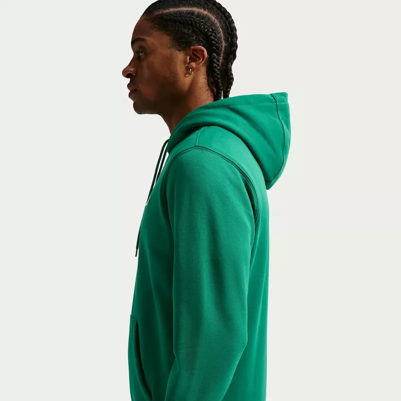 Nike Club Fleece Herren Kapuzenpullover Malachitgrün Größe S