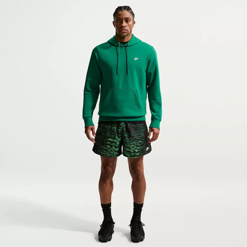 Nike Club Fleece Herren Kapuzenpullover Malachitgrün Größe S
