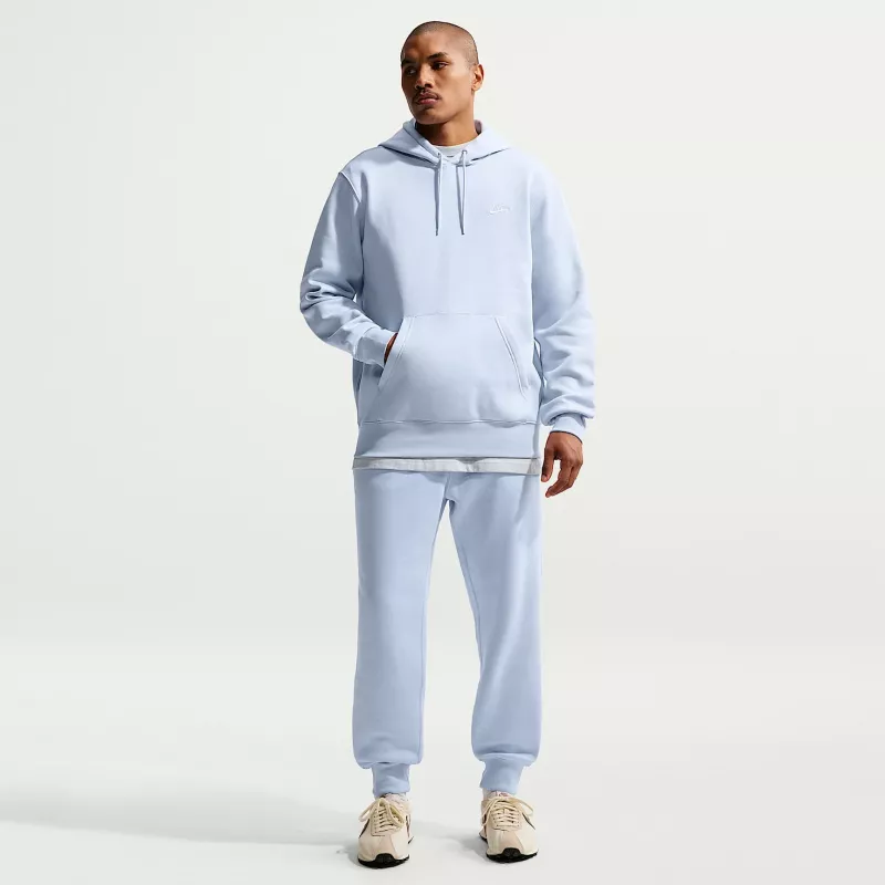 Nike Club Fleece Herren Kapuzenpullover Baltic Blue FN3859-407 Größe L