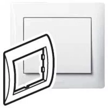 Legrand Galea Life 1-fach Abdeckrahmen, Ultraweiß