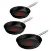 Tefal Experience Aluminium-Pfannenset, 3-teilig, schwarz, 20/24/28 cm