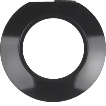 Hager WTD3371BG 1-fach Abdeckrahmen, Berker Serie 1930, Glänzend Schwarz