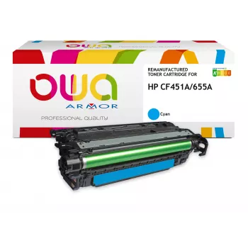 ARMOR OWA Kompatible Tonerkartusche für HP CF451A Cyan (10.500 Seiten)