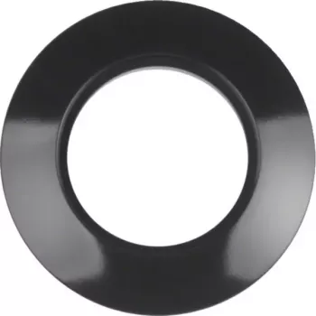 Hager WTD3100BG 1-fach Abdeckrahmen, Serie 1930, Glänzend Schwarz