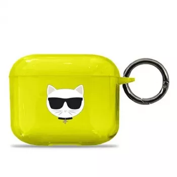 Karl Lagerfeld KLA3UCHFY AirPods 3 Hülle Gelb Choupette
