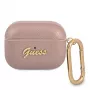 GUESS GUAPSASMP AirPods Pro Hülle Saffiano Script Metal Collection Pink